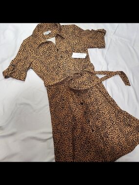 Shelby & Palmer Leopard Dress